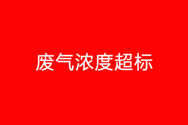 廢氣濃度超標 廢氣濃度超標